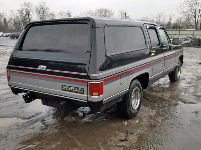 1GNER16K0KF124884 - 1989 CHEVROLET SUBURBAN R BLACK photo 4