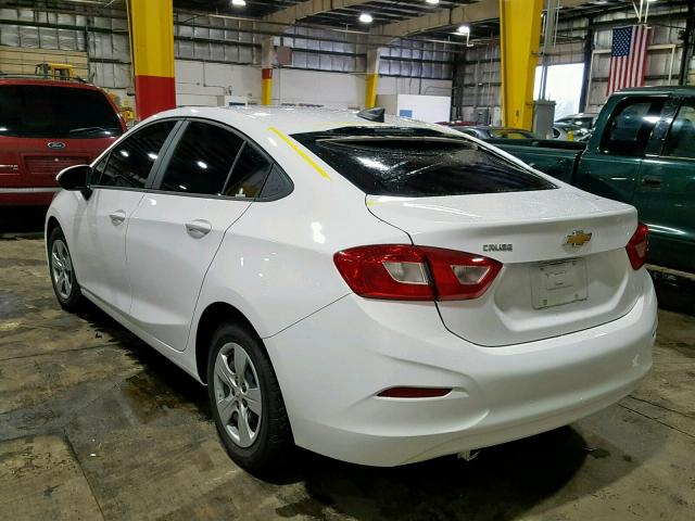 1G1BB5SM9J7157124 - 2018 CHEVROLET CRUZE LS WHITE photo 3