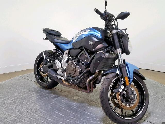 JYARM06E1HA012707 - 2017 YAMAHA FZ07 BLUE photo 2