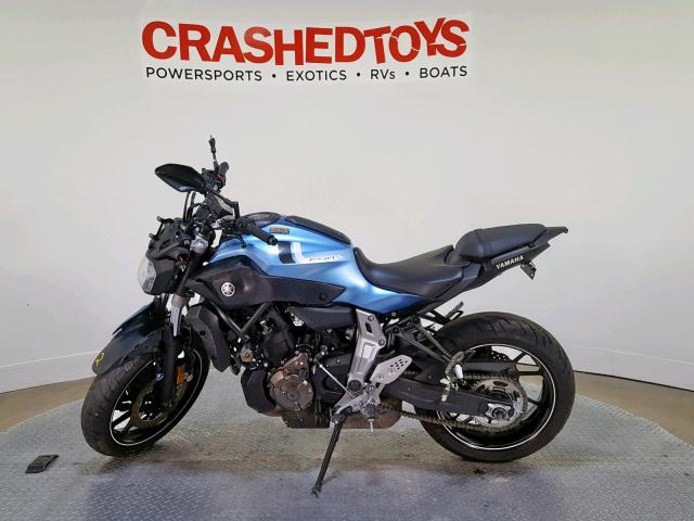 JYARM06E1HA012707 - 2017 YAMAHA FZ07 BLUE photo 5