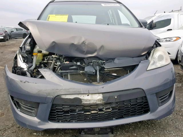 JM1CR293190354585 - 2009 MAZDA 5 GRAY photo 9