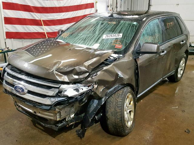 2FMDK4JC8BBA82813 - 2011 FORD EDGE SEL BROWN photo 2