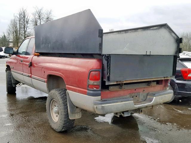 1B7KF236XXJ600273 - 1999 DODGE RAM 2500 RED photo 3