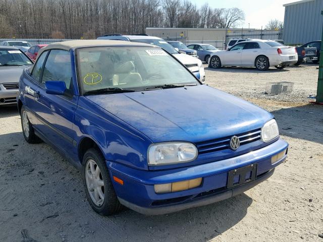 WVWBC81EXSK002726 - 1995 VOLKSWAGEN CABRIO BLUE photo 1