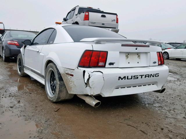 1FAFP42X02F131619 - 2002 FORD MUSTANG GT WHITE photo 3