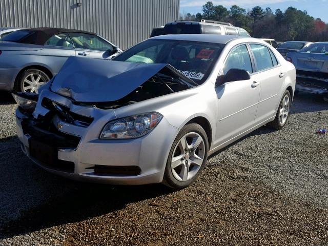 1G1ZA5EU1CF393675 - 2012 CHEVROLET MALIBU LS SILVER photo 2