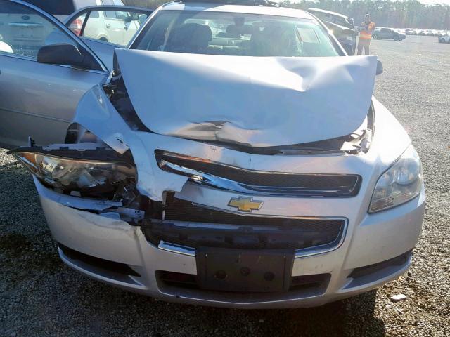 1G1ZA5EU1CF393675 - 2012 CHEVROLET MALIBU LS SILVER photo 9