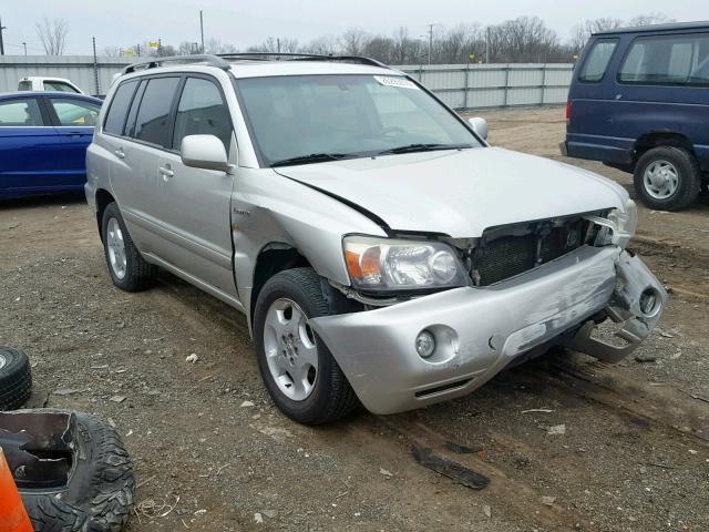 JTEEP21A050116385 - 2005 TOYOTA HIGHLANDER SILVER photo 1