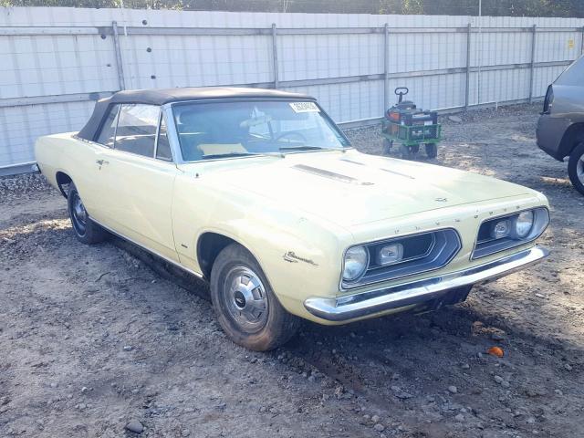 BH27D72305748 - 1967 PLYMOUTH BARRACUDA YELLOW photo 1