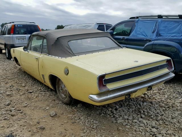 BH27D72305748 - 1967 PLYMOUTH BARRACUDA YELLOW photo 3