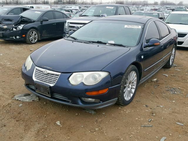 2C3HE76K82H307909 - 2002 CHRYSLER 300M SPECI BLUE photo 2