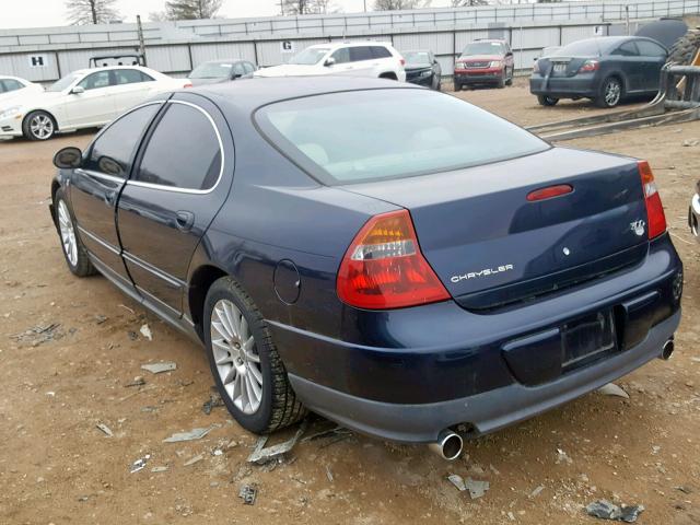 2C3HE76K82H307909 - 2002 CHRYSLER 300M SPECI BLUE photo 3