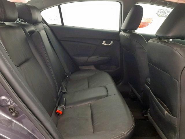 19XFB2F90EE040664 - 2014 HONDA CIVIC EXL GRAY photo 6