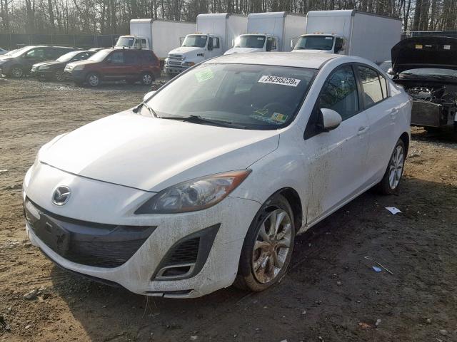 JM1BL1S60A1172984 - 2010 MAZDA 3 S WHITE photo 2