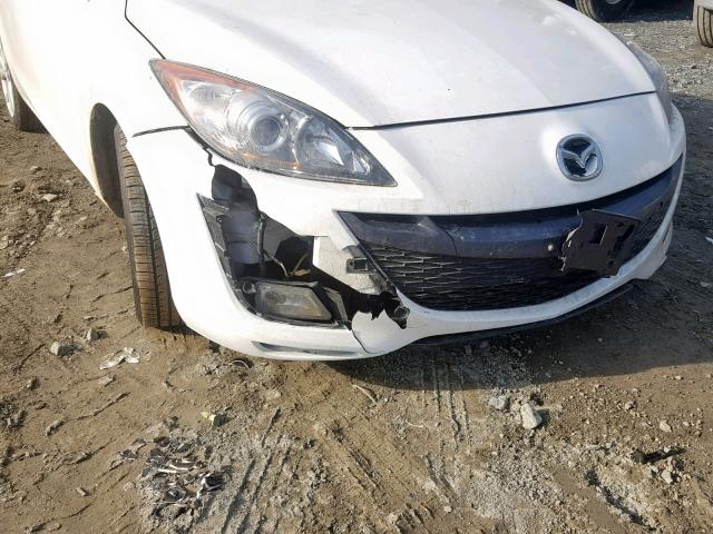 JM1BL1S60A1172984 - 2010 MAZDA 3 S WHITE photo 9