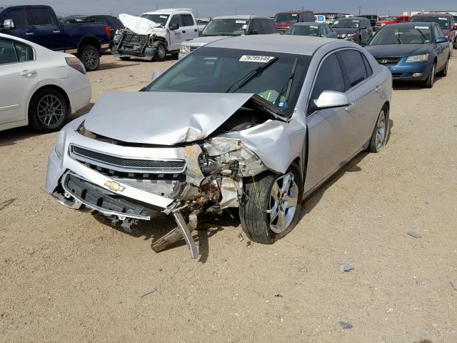 1G1ZC5EBXAF176664 - 2010 CHEVROLET MALIBU 1LT 银色 照片 2