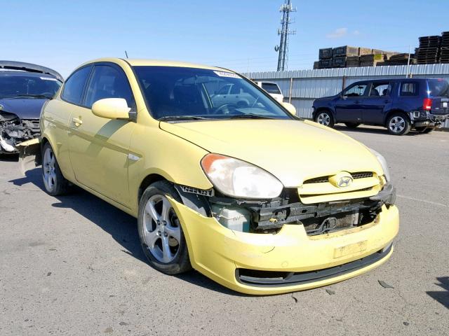 KMHCN36C08U056151 - 2008 HYUNDAI ACCENT SE YELLOW photo 1