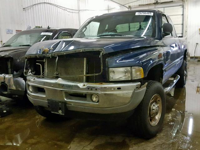 3B7KF23Z22M266181 - 2002 DODGE RAM 2500 BLUE photo 2