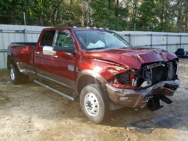 3C63RRKL6JG311614 - 2018 RAM 3500 LONGH BURGUNDY photo 1