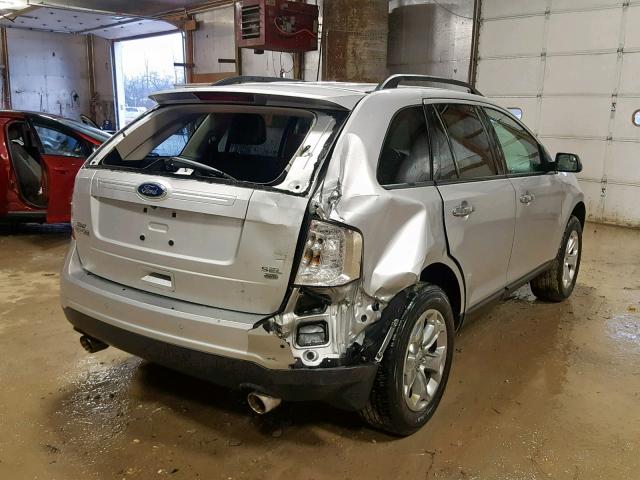 2FMDK4JC1BBB42513 - 2011 FORD EDGE SEL SILVER photo 4