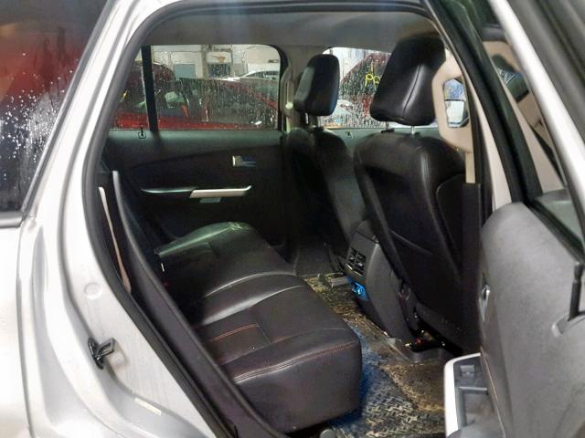 2FMDK4JC1BBB42513 - 2011 FORD EDGE SEL SILVER photo 6