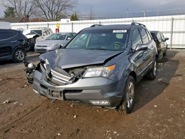 2HNYD28829H516456 - 2009 ACURA MDX SPORT SILVER photo 2