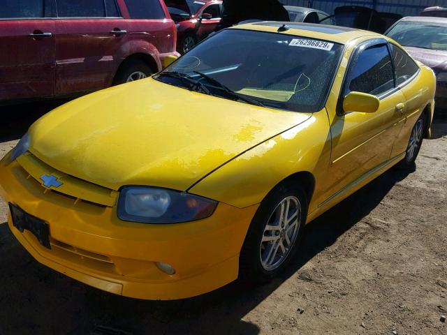 1G1JH12F347200770 - 2004 CHEVROLET CAVALIER L YELLOW photo 2