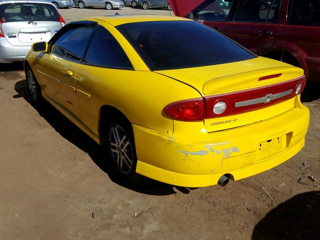 1G1JH12F347200770 - 2004 CHEVROLET CAVALIER L YELLOW photo 3