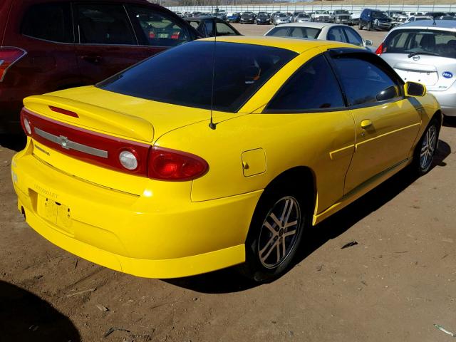 1G1JH12F347200770 - 2004 CHEVROLET CAVALIER L YELLOW photo 4