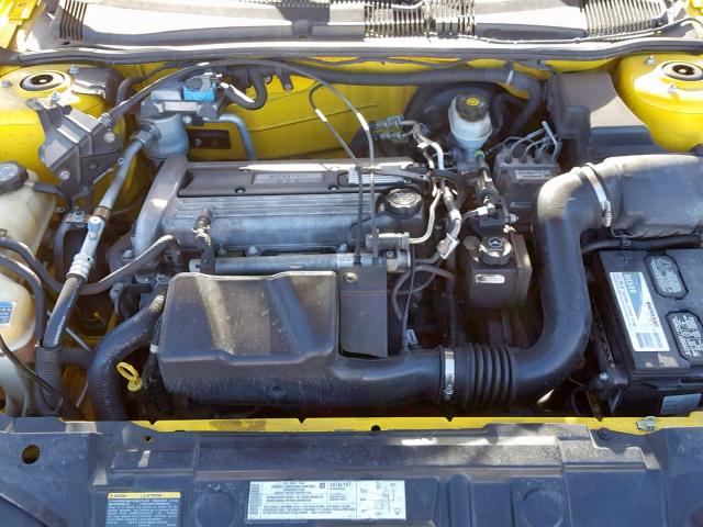 1G1JH12F347200770 - 2004 CHEVROLET CAVALIER L YELLOW photo 7