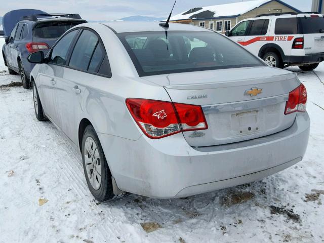 1G1PA5SH0D7125095 - 2013 CHEVROLET CRUZE LS SILVER photo 3