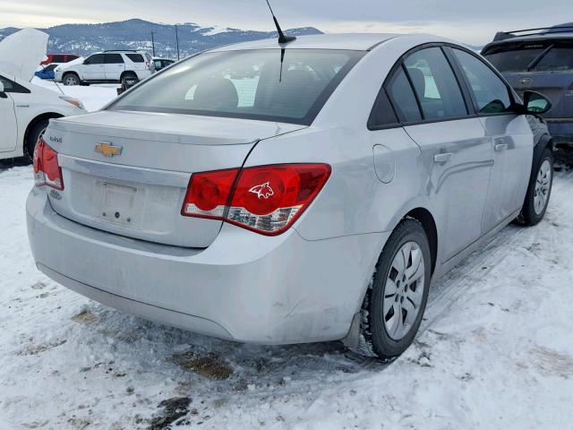 1G1PA5SH0D7125095 - 2013 CHEVROLET CRUZE LS SILVER photo 4