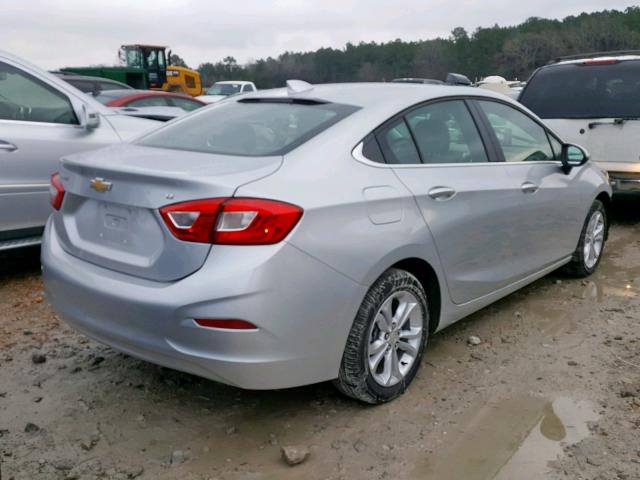 1G1BE5SM3K7112592 - 2019 CHEVROLET CRUZE LT SILVER photo 4