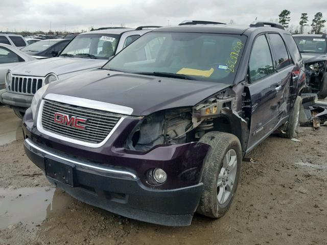 1GKER13778J182607 - 2008 GMC ACADIA SLE PURPLE photo 2