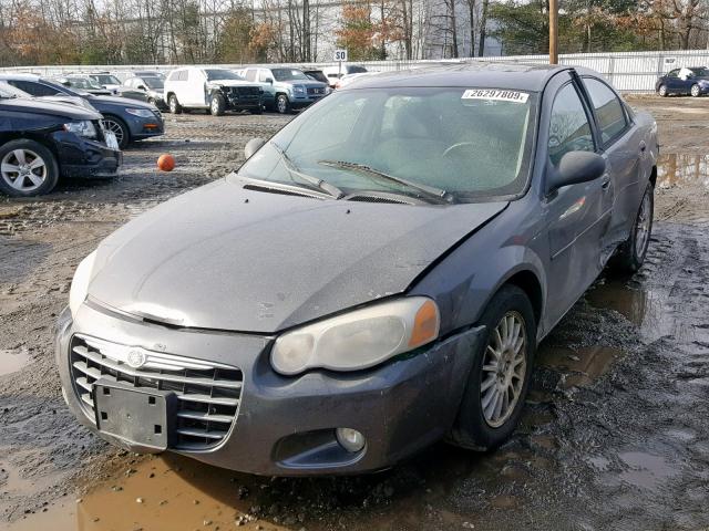 1C3EL46J94N416808 - 2004 CHRYSLER SEBRING LX GRAY photo 2