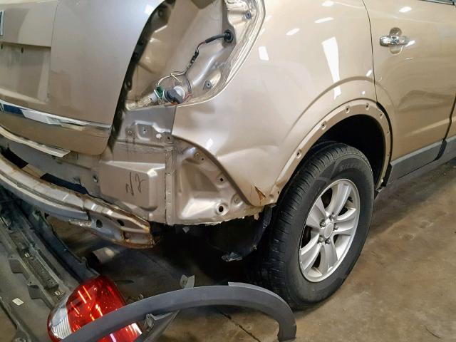 3GSCL33P18S655470 - 2008 SATURN VUE XE GOLD photo 9