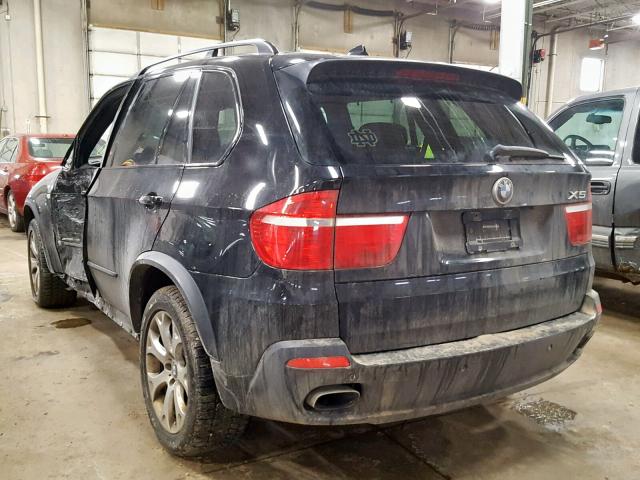 5UXFE83529L310100 - 2009 BMW X5 XDRIVE4 BLACK photo 3