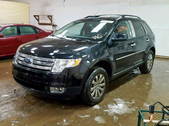 2FMDK38C18BB03557 - 2008 FORD EDGE SEL BLACK photo 2