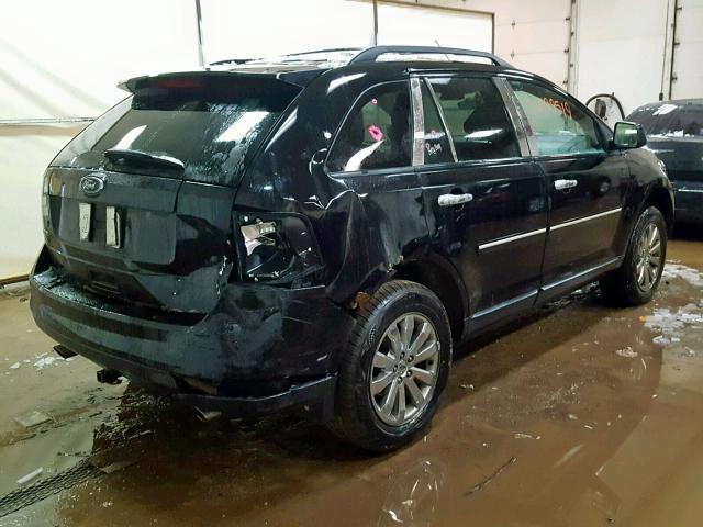 2FMDK38C18BB03557 - 2008 FORD EDGE SEL BLACK photo 4