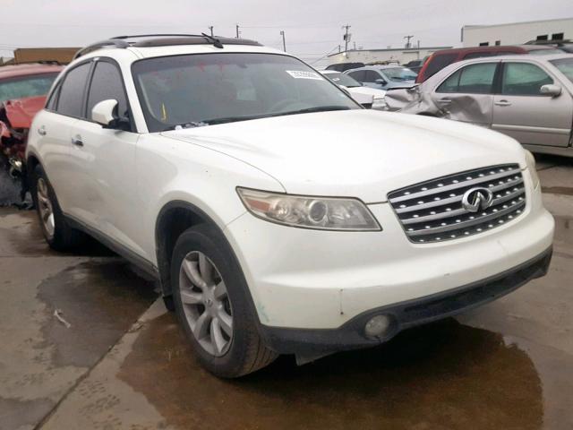 JNRAS08U95X109769 - 2005 INFINITI FX35 WHITE photo 1