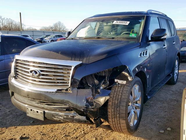 JN8AZ2NE9C9022075 - 2012 INFINITI QX56 BLACK photo 2