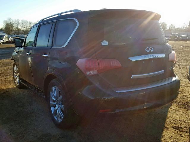 JN8AZ2NE9C9022075 - 2012 INFINITI QX56 BLACK photo 3