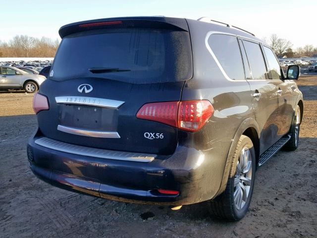 JN8AZ2NE9C9022075 - 2012 INFINITI QX56 BLACK photo 4