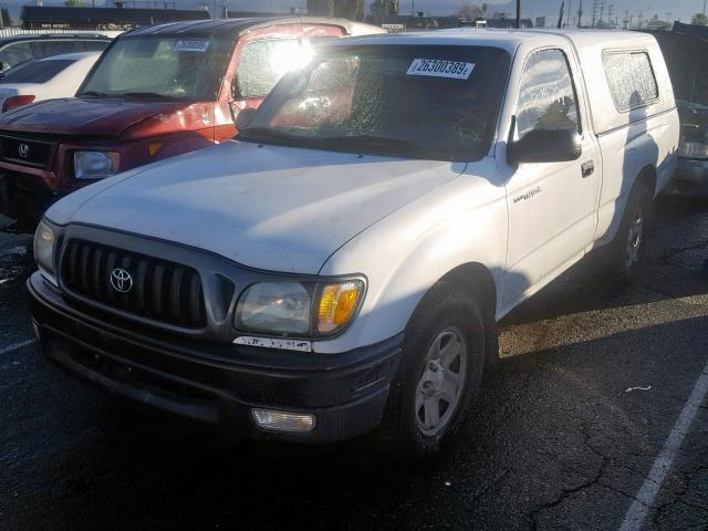 5TENL42N13Z268315 - 2003 TOYOTA TACOMA WHITE photo 2