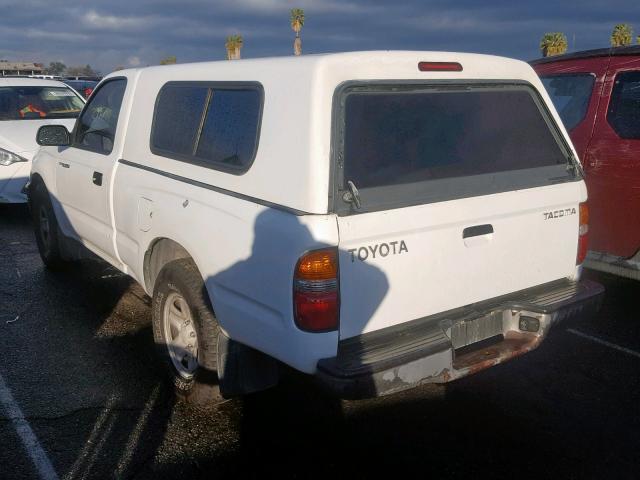 5TENL42N13Z268315 - 2003 TOYOTA TACOMA WHITE photo 3