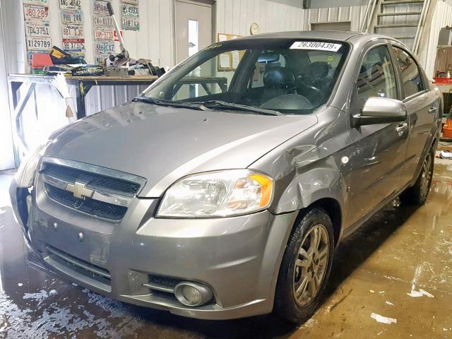 KL1TD56688B200979 - 2008 CHEVROLET AVEO BASE Сұр фото 2