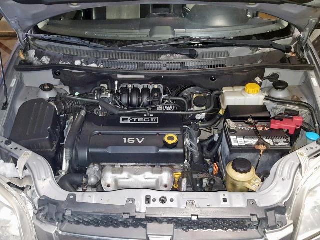 KL1TD56688B200979 - 2008 CHEVROLET AVEO BASE Сұр фото 7