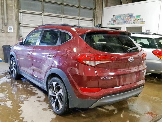 KM8J3CA21GU058775 - 2016 HYUNDAI TUCSON LIM RED photo 3