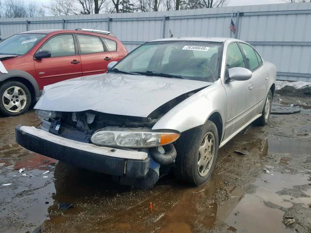 1G3NL52E71C225812 - 2001 OLDSMOBILE ALERO GL SILVER photo 2