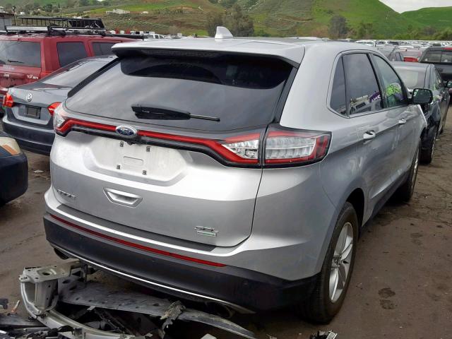 2FMPK3J97HBC22533 - 2017 FORD EDGE SEL SILVER photo 4